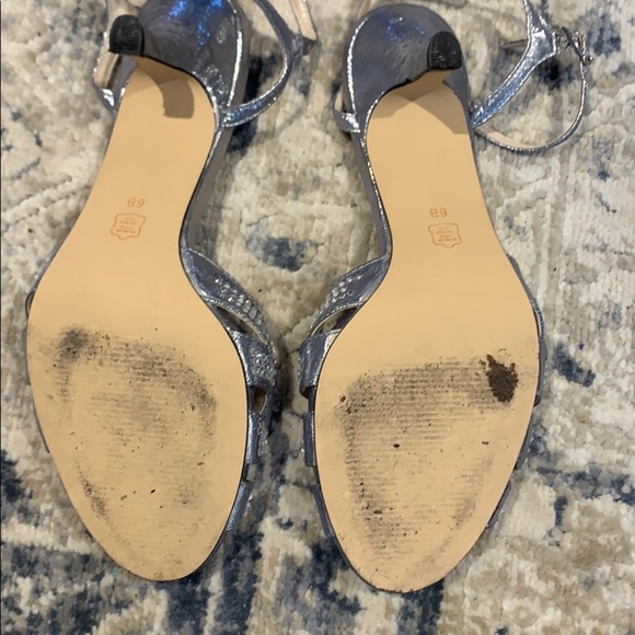 Caparros Silver Lame Heirloom Heels - Picture 5 of 10